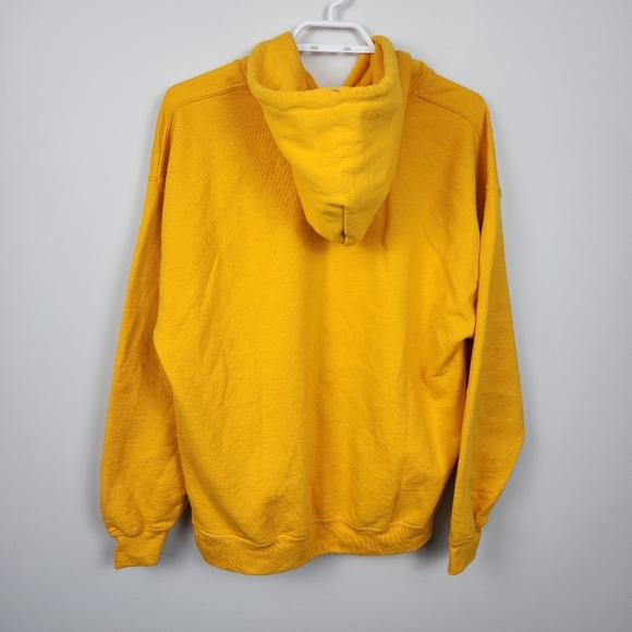 "F-Bomb Mom" Women's Cozy Comfortable Yellow Hoodie Hooded Sweatshirt Size L - Picture 4 of 12